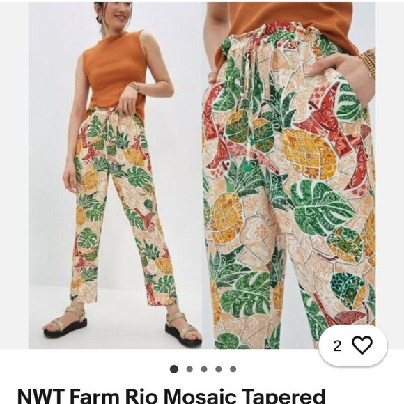 Farm Rio Mosaic tapered pants - Picture 9 of 9